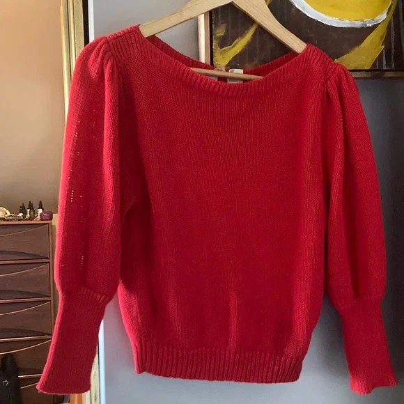 Vintage, Red, Sweater. - Picture 1 of 11